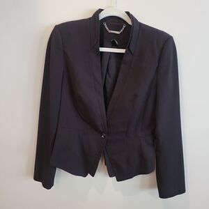 White House Black Market Suit Jacket Black Size 6
